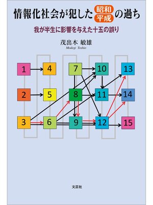 cover image of 情報化社会が犯した昭和・平成の過ち 我が半生に影響を与えた十五の誤り